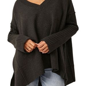 Barely worn Free People Orion A-line sweater in gray size small
